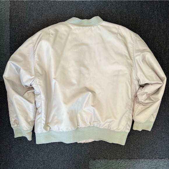 Vintage jep’s Flight Equipment gray XXL Nylon bomber Jacket - Picture 7 of 10